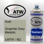 Preview: Audi, Graphite Grey Metallic, LM7W / 9Q: 400ml Sprühdose, von ATW Autoteile West.